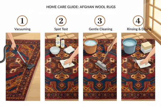 How to Clean Authentic Afghan Wool Rugs at Home: A Comprehensive Guide