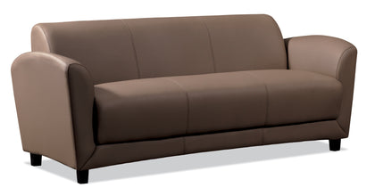 OfficeSource | Manhattan | Sofa with Black Wood Legs