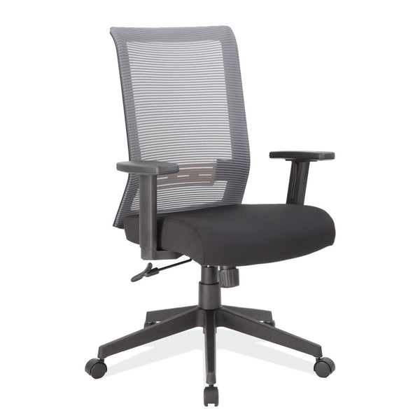 OfficeSource | Interchangeable | Mesh High Back Task Chair with Black Base