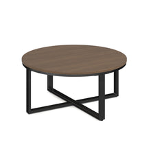 Kora 36'' Round Occasional Table with Black Metal Base