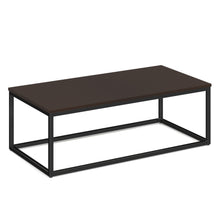 Lenox 24'' x 48'' Rectangular  Coffee Table with Black Metal Base