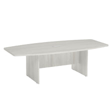 OfficeSource | OS Conference Tables | Boat Shaped Conference Table with Slab Base - 95''