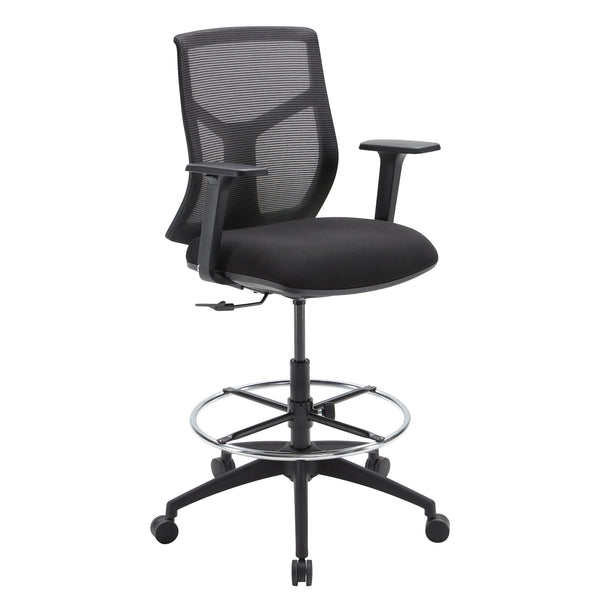 OfficeSource Starlight Mid Back Stool with Black Frame