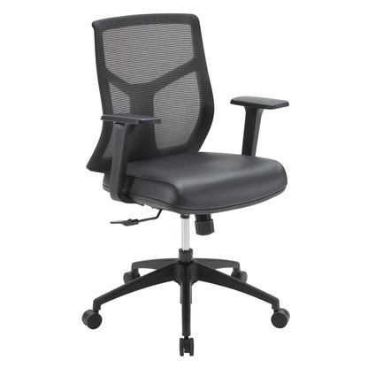OfficeSource Starlight Mid Back Basic Task Chair with Black Frame