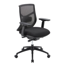 OfficeSource Starlight Mid Back Luxe Task Chair with Black Frame and Seat Slider