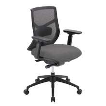 OfficeSource Starlight Mid Back Luxe Task Chair with Black Frame and Seat Slider
