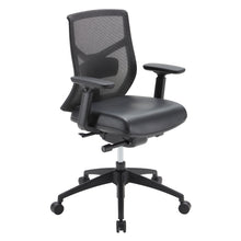 OfficeSource Starlight Mid Back Luxe Task Chair with Black Frame and Seat Slider