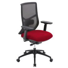 OfficeSource Starlight High Back Luxe Task Chair with Black Frame and Seat Slider