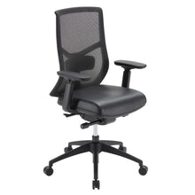 OfficeSource Starlight High Back Luxe Task Chair with Black Frame and Seat Slider