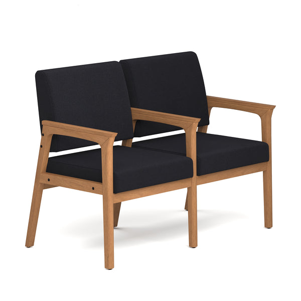 OfficeSource Aiden 2-Seater with Full Arm