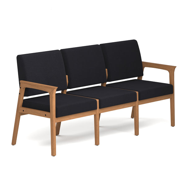 OfficeSource Aiden 3-Seater with Half Arm