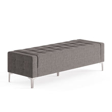 OfficeSource Draper Bench with Metal Legs