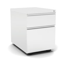OfficeSource Metal Pedestals 2 Drawer Metal File and Box Pedestal - 22''D