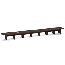 OfficeSource | OS Laminate Conference Tables | Expandable Boat Shaped Conference Table with Slab Base - 30'