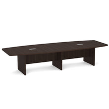 OfficeSource OS Conference Tables Boat Shaped Conference Table with Slab Base