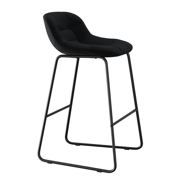 Jaden Half-back Fabric Stool - Set of 2