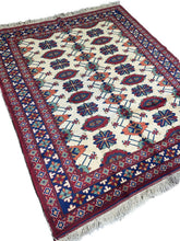7x5 Silk Road Collection Rug – Handmade Afghan Wool Carpet