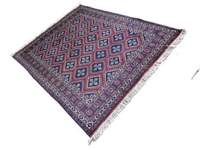 7x5 Traditional Afghan Wool Rug – Frontier Collection Style