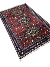 3x5 Silk Road Collection Rug – Handmade Afghan Wool Carpet