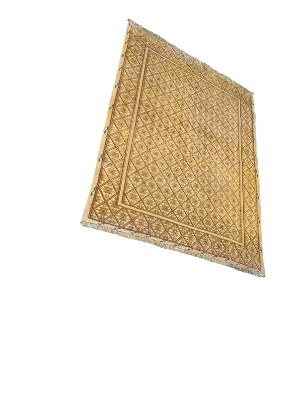 3x5 Traditional Afghan Wool Rug – Frontier Collection Style