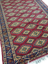 7x10 Hand-Knotted Afghan Rug – Nomad Collection Design