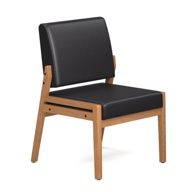 OfficeSource Aiden Single Seat with Half Arm