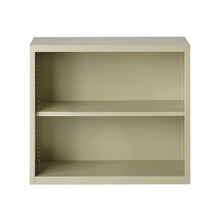 OfficeSource Steel Bookcase Collection 2 Shelf Metal Bookcase, 30'' High