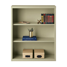 OfficeSource Steel Bookcase Collection 3 Shelf Metal Bookcase, 42'' High