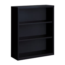 OfficeSource Steel Bookcase Collection 3 Shelf Metal Bookcase, 42'' High