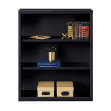 OfficeSource Steel Bookcase Collection 3 Shelf Metal Bookcase, 42'' High