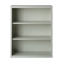 OfficeSource Steel Bookcase Collection 3 Shelf Metal Bookcase, 42'' High