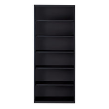 OfficeSource Steel Bookcase Collection 6 Shelf Metal Bookcase, 82'' High