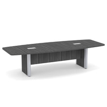 OfficeSource | OS Conference Tables | Boat Shaped Conference Table with Elliptical Base - 10'