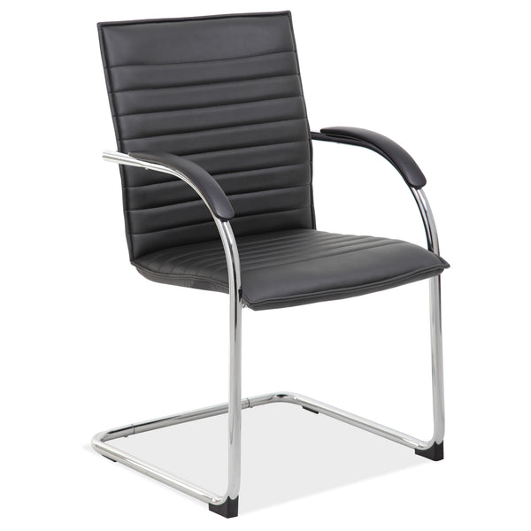 OfficeSource | Ridge | Sled Based Guest Chair with Chrome Frame