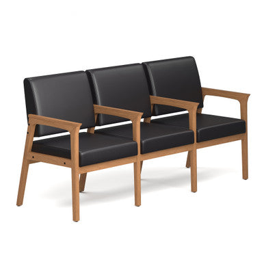 OfficeSource Aiden 3-Seater with Full Arm