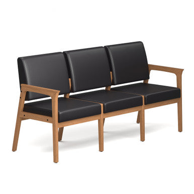 OfficeSource Aiden 3-Seater with Half Arm