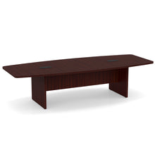 OfficeSource | OS Conference Tables | Boat Shaped Conference Table with Slab Base - 10'