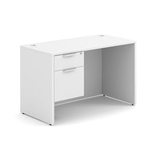 OfficeSource OS Laminate Collection Single 3/4 Pedestal Desk - 48'' x 24''