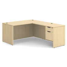 OfficeSource OS Laminate Collection Single 3/4 Pedestal ''L'' Desk - 60'' x 30''