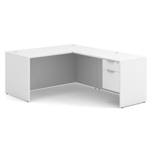 OfficeSource OS Laminate Collection Single 3/4 Pedestal ''L'' Desk - 60'' x 30''