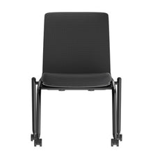 OfficeSource Orion Armless Nesting Chair with Black Frame - Set of 2