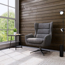 OfficeSource | Lincoln | High Back Upholstered Swivel Lounge Chair