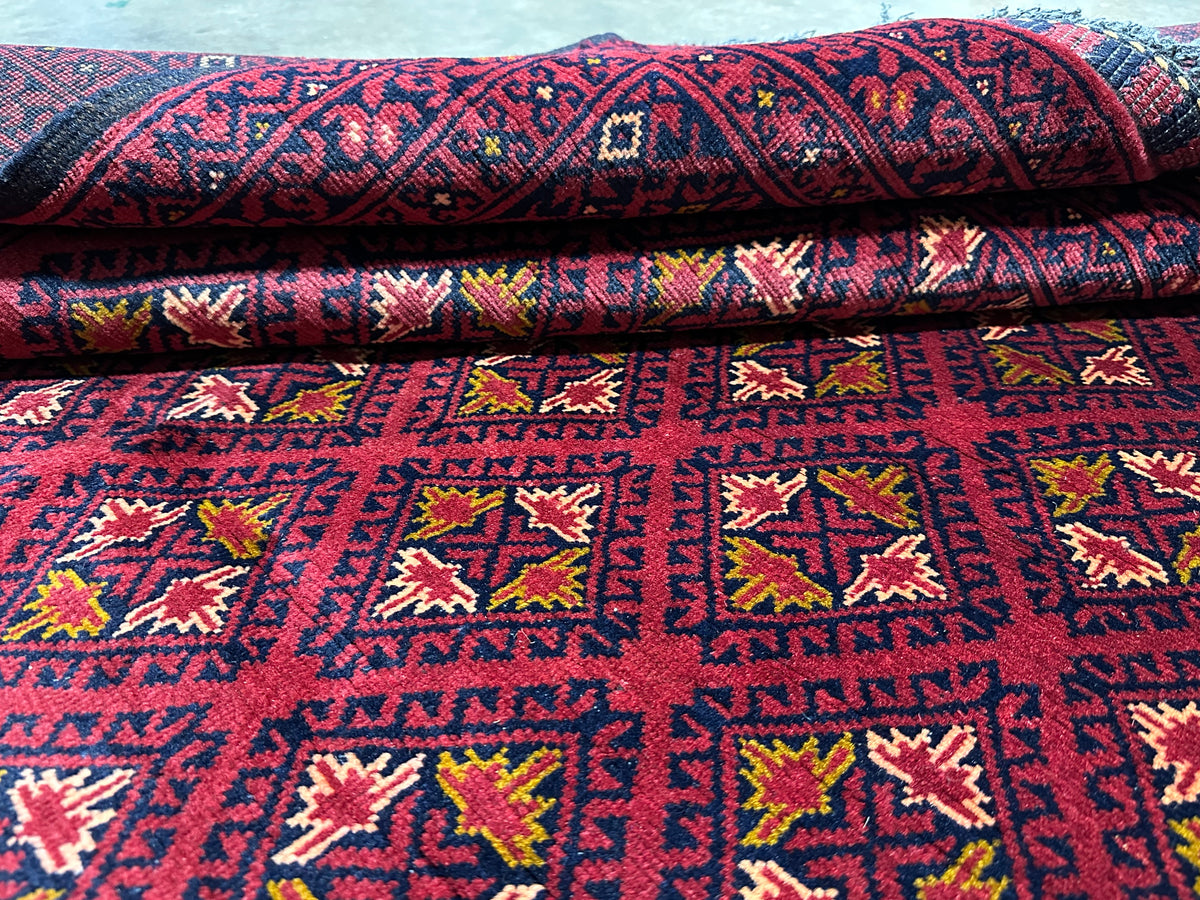 7x5 Hand-Knotted Afghan Rug – Nomad Collection Design
