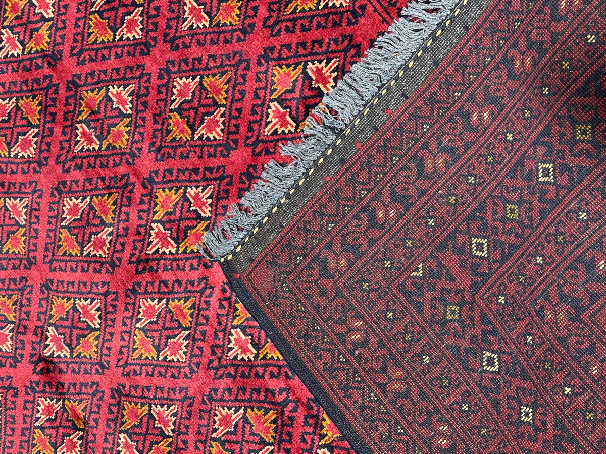 7x5 Hand-Knotted Afghan Rug – Nomad Collection Design