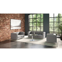 OfficeSource | Madison | Loveseat with Chrome Frame