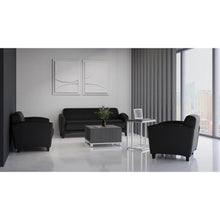 OfficeSource | Manhattan | Sofa with Black Wood Legs