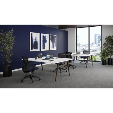 OfficeSource Starlight Mid Back Basic Task Chair with Black Frame