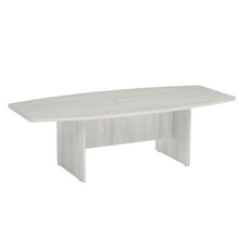 OfficeSource | OS Conference Tables | Boat Shaped Conference Table with Slab Base - 95''