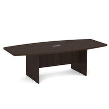 OfficeSource | OS Conference Tables | Boat Shaped Conference Table with Slab Base - 95''