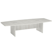 OfficeSource | OS Conference Tables | Boat Shaped Conference Table with Slab Base - 10'